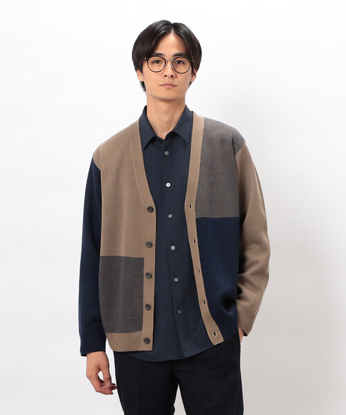 COMME CA ISM(コムサイズム)の「チェック柄ジャガードカーディガン(カーディガン/ボレロ・メンズ・ミント/ベージュ/チャコール・LARGE/MEDIUM)」の12枚目の写真