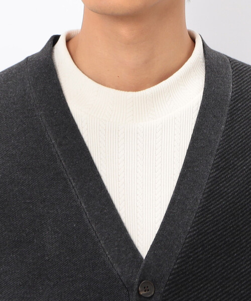 COMME CA ISM(コムサイズム)の「チェック柄ジャガードカーディガン(カーディガン/ボレロ・メンズ・ミント/ベージュ/チャコール・LARGE/MEDIUM)」の20枚目の写真