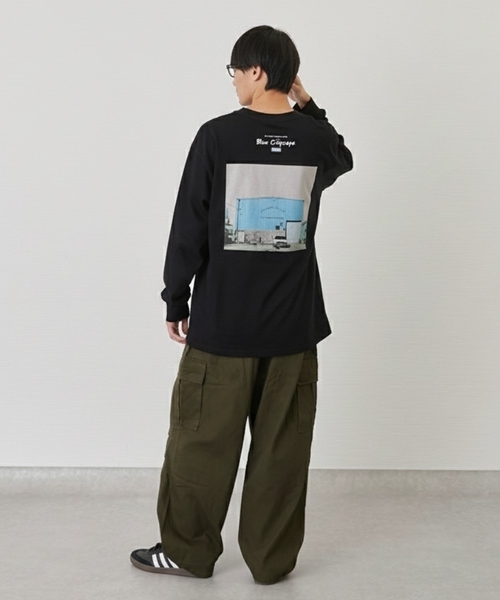 GLAZOS（グラソス）の「バックフォトプリント長袖Tシャツ（Tシャツ/カットソー・キッズ・ブルー/ブラック/ホワイト・180cm/170cm/160cm/150cm）」の5枚目の写真