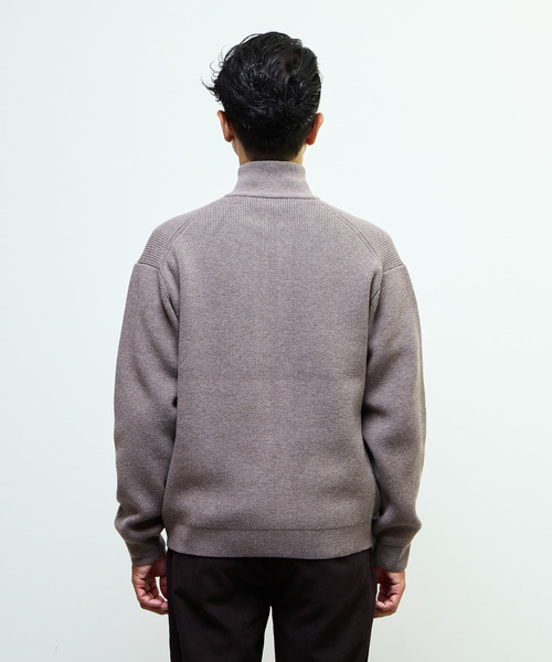 MEN'S MELROSE（メンズメルローズ）の「《WEB限定》ドライバーズニット | ウォッシャブル（カーディガン/ボレロ・メンズ・ライトブラウン/チャコールグレー/ネイビー・4/3/5）」の6枚目の写真