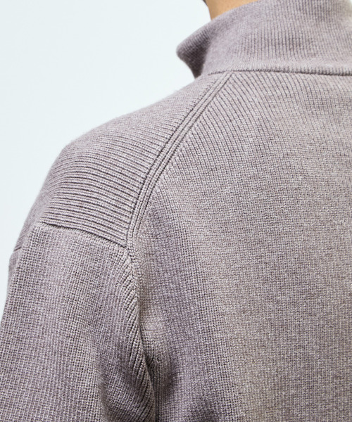 MEN'S MELROSE（メンズメルローズ）の「《WEB限定》ドライバーズニット | ウォッシャブル（カーディガン/ボレロ・メンズ・ライトブラウン/チャコールグレー/ネイビー・4/3/5）」の11枚目の写真
