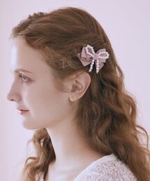 バレッタ/ヘアクリップ（ピンク/桃色系）ファッション通販