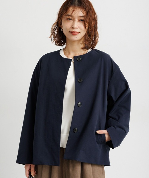 セール】【撥水・UVカット・2WAYストレッチ・イージーケア】ノーカラー