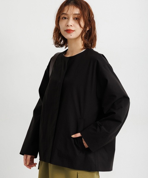 セール】【撥水・UVカット・2WAYストレッチ・イージーケア】ノーカラー