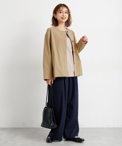 セール】【撥水・UVカット・2WAYストレッチ・イージーケア】ノーカラー