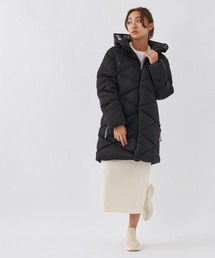 RUSTY（ラスティ）の「【RUSTY:ラスティー】レディースキルティングロングエコダウンジャケット　ロングコート　ブルゾン　エコダウン　保温（ダウンジャケット/コート）」