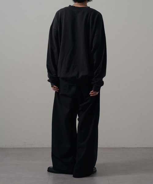 Lui's ONE>スノーウォッシュクルーネックスウェットプルオーバー