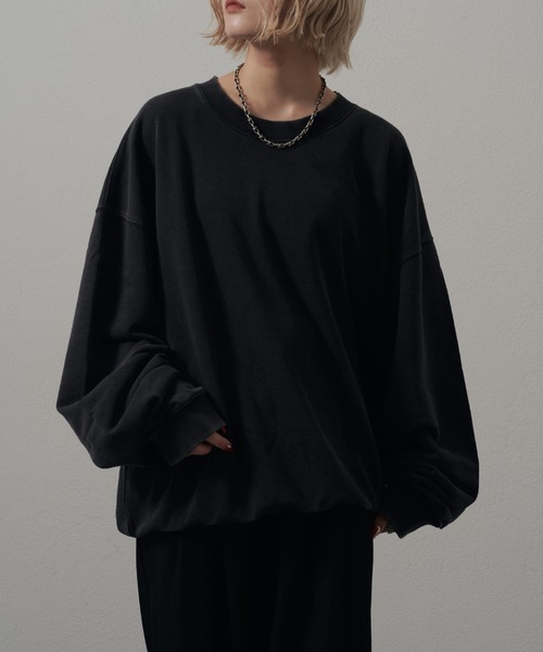 Lui's（ルイス）の「<Lui's ONE>スノーウォッシュクルーネックスウェットプルオーバー（スウェット・メンズ・チャコールグレー/ブラック・S/M）」の9枚目の写真