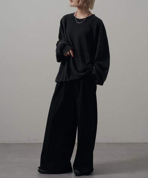 Lui's（ルイス）の「<Lui's ONE>スノーウォッシュクルーネックスウェットプルオーバー（スウェット・メンズ・チャコールグレー/ブラック・S/M）」の15枚目の写真