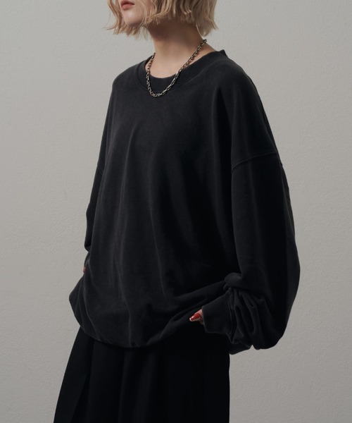 Lui's（ルイス）の「<Lui's ONE>スノーウォッシュクルーネックスウェットプルオーバー（スウェット・メンズ・チャコールグレー/ブラック・S/M）」の14枚目の写真