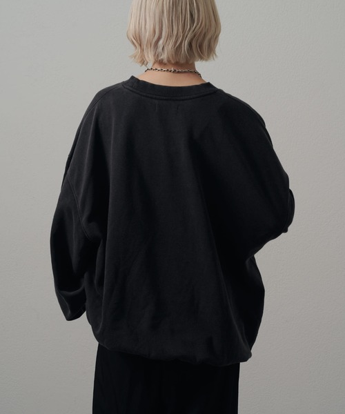 Lui's（ルイス）の「<Lui's ONE>スノーウォッシュクルーネックスウェットプルオーバー（スウェット・メンズ・チャコールグレー/ブラック・S/M）」の13枚目の写真