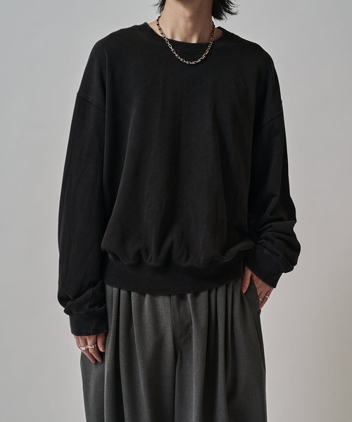 Lui's ONE>スノーウォッシュクルーネックスウェットプルオーバー