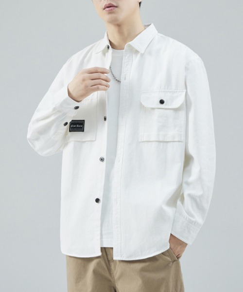 セール】【SETUP7】ダブルポケットワークシャツ KNF147（シャツ