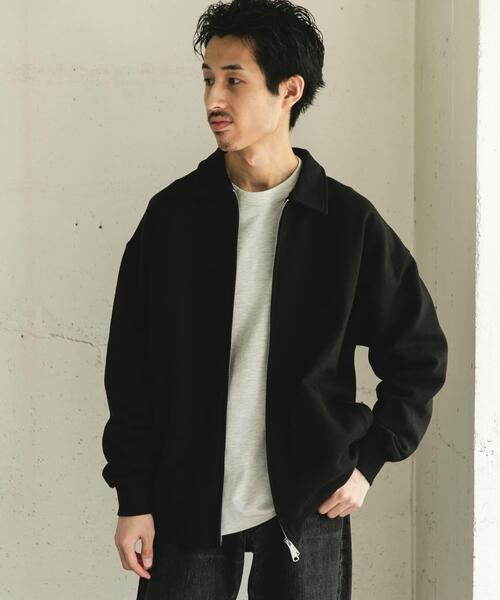 URBAN RESEARCH DOORS（アーバンリサーチドアーズ）の「裏起毛スウェットジップブルゾン（ブルゾン・メンズ・グレー/ブラック・LARGE/MEDIUM）」の2枚目の写真