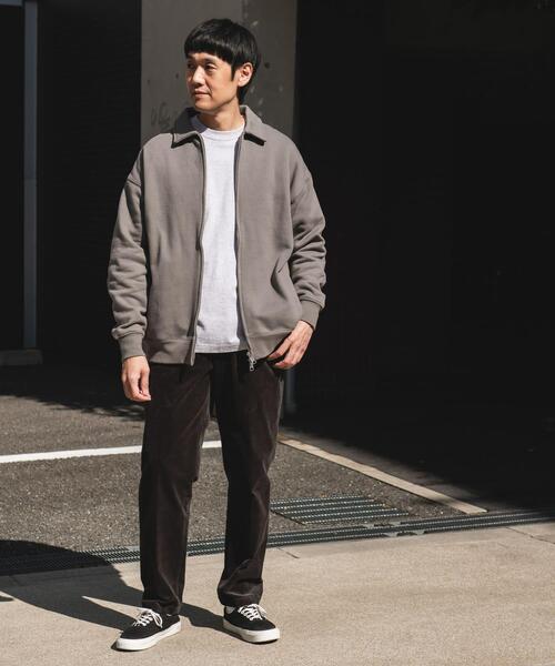 URBAN RESEARCH DOORS（アーバンリサーチドアーズ）の「裏起毛スウェットジップブルゾン（ブルゾン・メンズ・グレー/ブラック・LARGE/MEDIUM）」の7枚目の写真