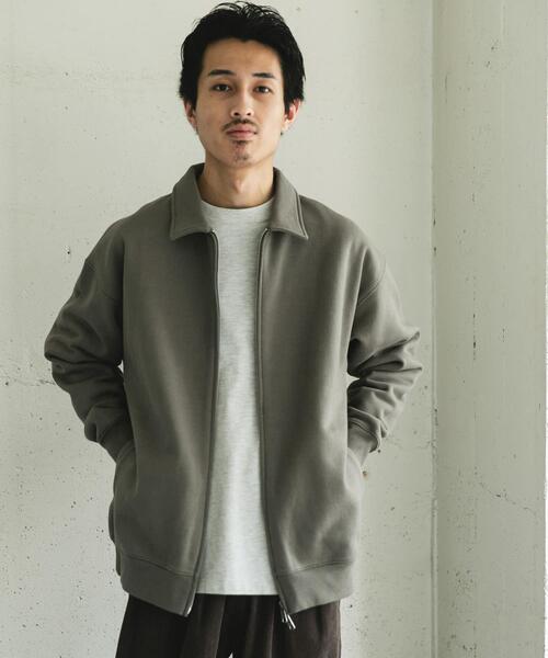 URBAN RESEARCH DOORS（アーバンリサーチドアーズ）の「裏起毛スウェットジップブルゾン（ブルゾン・メンズ・グレー/ブラック・LARGE/MEDIUM）」の11枚目の写真
