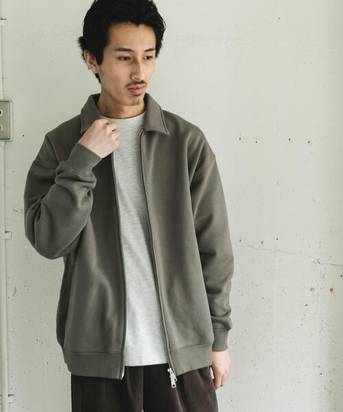 URBAN RESEARCH DOORS（アーバンリサーチドアーズ）の「裏起毛スウェットジップブルゾン（ブルゾン・メンズ・グレー/ブラック・LARGE/MEDIUM）」の12枚目の写真