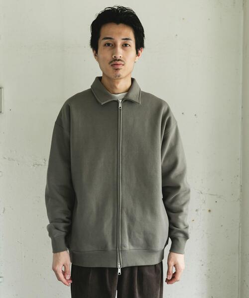 URBAN RESEARCH DOORS（アーバンリサーチドアーズ）の「裏起毛スウェットジップブルゾン（ブルゾン・メンズ・グレー/ブラック・LARGE/MEDIUM）」の17枚目の写真