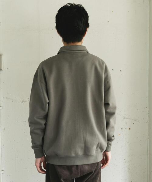 URBAN RESEARCH DOORS（アーバンリサーチドアーズ）の「裏起毛スウェットジップブルゾン（ブルゾン・メンズ・グレー/ブラック・LARGE/MEDIUM）」の19枚目の写真