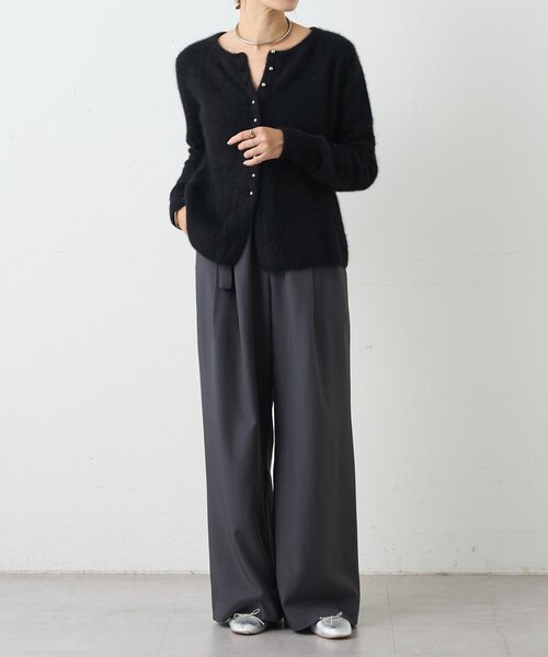 SHENERYラクーンペプラムカーディガン 全骨格キレイ見え】【4色展開】ラクーンペプラムカーディガン