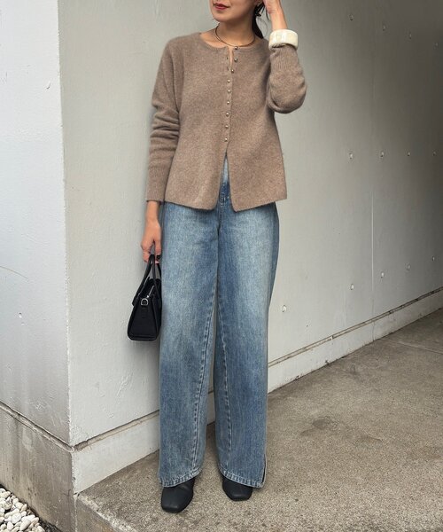 SHENERYラクーンペプラムカーディガン 全骨格キレイ見え】【4色展開】ラクーンペプラムカーディガン