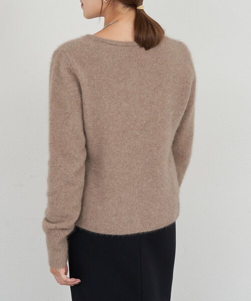 SHENERY(シーナリー)の「ラクーンペプラムカーディガン(カーディガン/ボレロ・レディース・レッド/モカ/ブラック/アイボリー・FREE)」の17枚目の写真