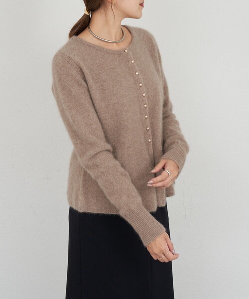 SHENERY（シーナリー）の「ラクーンペプラムカーディガン