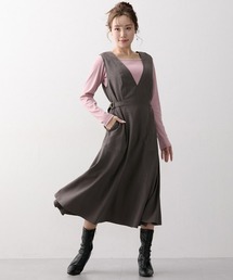 Nissen glamor | 【大きい胸専用】サイドベルト付マーメイドジャンパースカート(ワンピース)