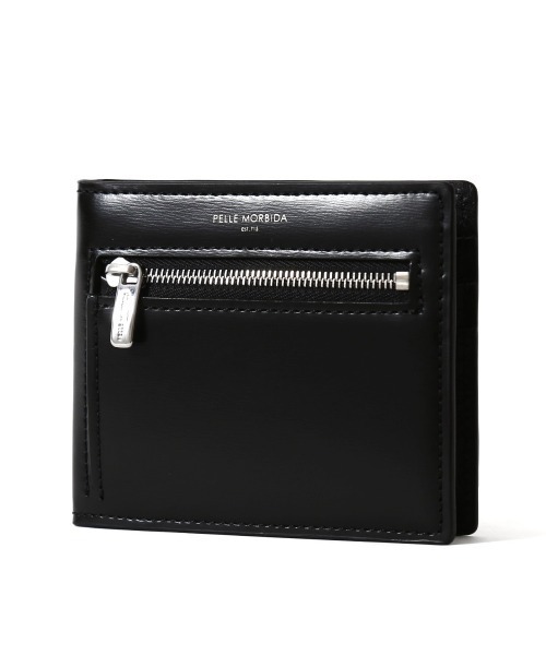 PELLE MORBIDA（ペッレモルビダ）の「Barca（バルカ） BA729-コンパクトウォレット（財布・メンズ・ブラック・FREE）」の2枚目の写真
