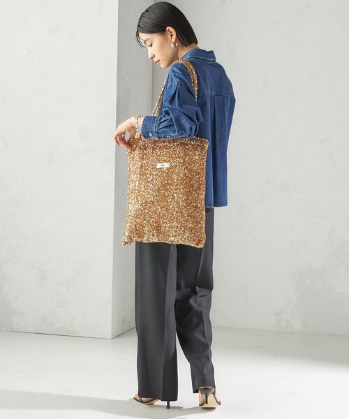 Uhr（ウーア）の「【一部SHIPS別注】Uhr: スパンコール トート バッグ（トートバッグ・レディース・ゴールド/シルバー・ONE SIZE）」の12枚目の写真