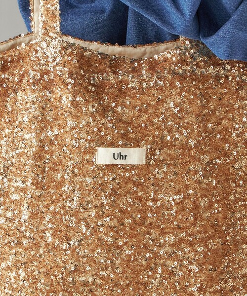 Uhr（ウーア）の「【一部SHIPS別注】Uhr: スパンコール トート バッグ（トートバッグ・レディース・ゴールド/シルバー・ONE SIZE）」の13枚目の写真