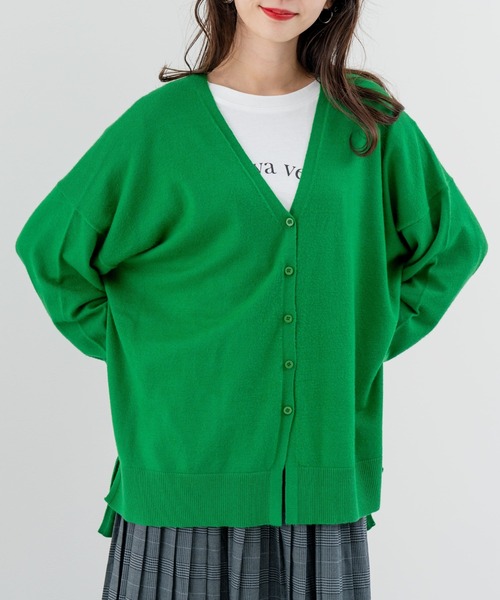 セール】【refinedworks】こなれ見えする リラックス カーディガン