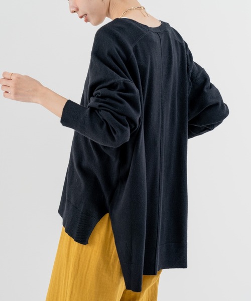 refinedworks（リファインドワークス）の「【refinedworks】こなれ見えする リラックス カーディガン！（カーディガン/ボレロ・レディース・ブラック/オレンジ/グリーン・FREE）」の13枚目の写真