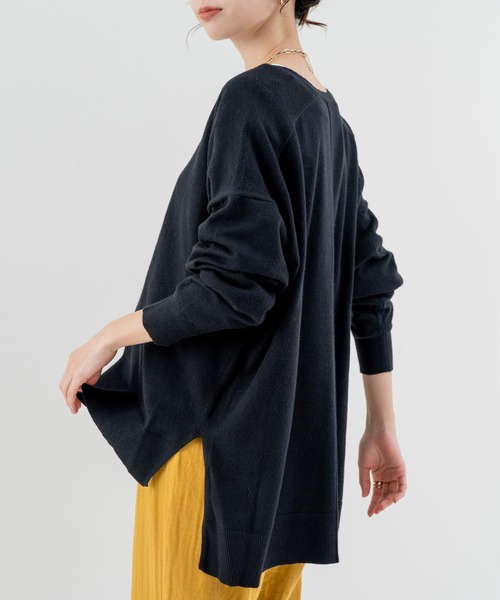 refinedworks（リファインドワークス）の「【refinedworks】こなれ見えする リラックス カーディガン！（カーディガン/ボレロ・レディース・ブラック/オレンジ/グリーン・FREE）」の14枚目の写真