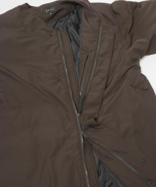EKAL(エカル)の「『UR TECH』インサレーションコート(ダウンジャケット/コート・メンズ・チャコールグレー/ダークブラウン・MEDIUM/LARGE)」の12枚目の写真