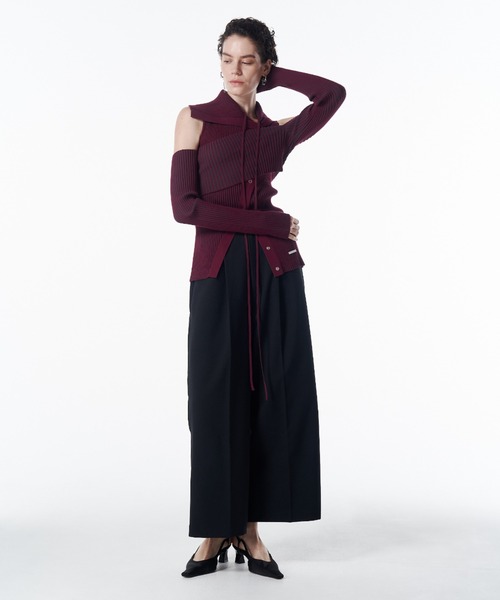 JOSE MOON（ジョゼムーン）の「COMFORT WIDE PANTS/コンフォートワイドパンツ（その他パンツ・レディース・グレー/ブラック・38/36）」の21枚目の写真