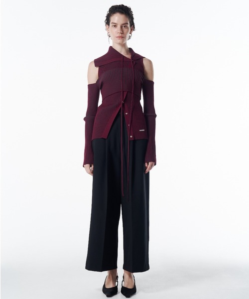 JOSE MOON（ジョゼムーン）の「COMFORT WIDE PANTS/コンフォートワイドパンツ（その他パンツ・レディース・グレー/ブラック・38/36）」の18枚目の写真