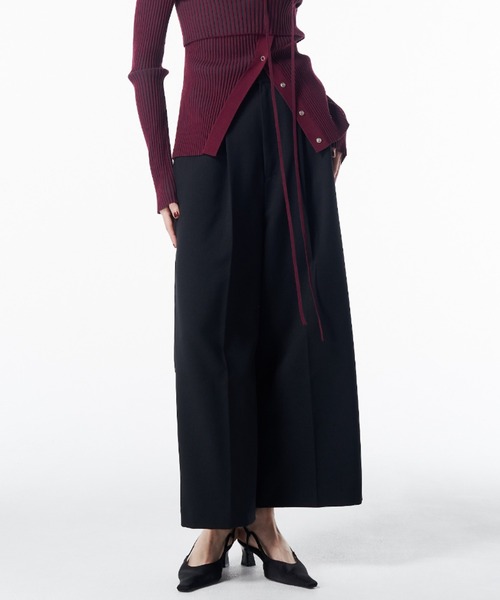 JOSE MOON（ジョゼムーン）の「COMFORT WIDE PANTS/コンフォートワイドパンツ（その他パンツ・レディース・グレー/ブラック・38/36）」の13枚目の写真