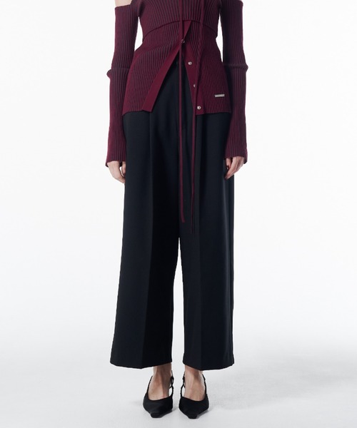 JOSE MOON（ジョゼムーン）の「COMFORT WIDE PANTS/コンフォートワイドパンツ（その他パンツ・レディース・グレー/ブラック・38/36）」の14枚目の写真