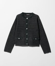 ツイードニット カーディガン ジャケット」に該当する