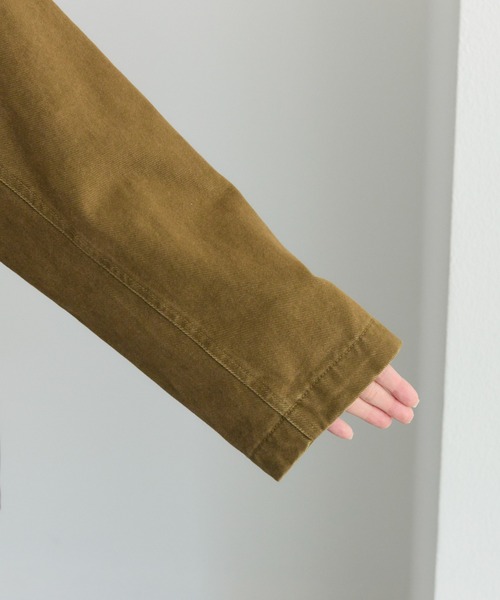 PUAL CE CIN（ピュアルセシン）の「フェイクレザー襟カバーオール