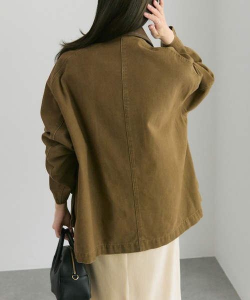 PUAL CE CIN（ピュアルセシン）の「フェイクレザー襟カバーオール