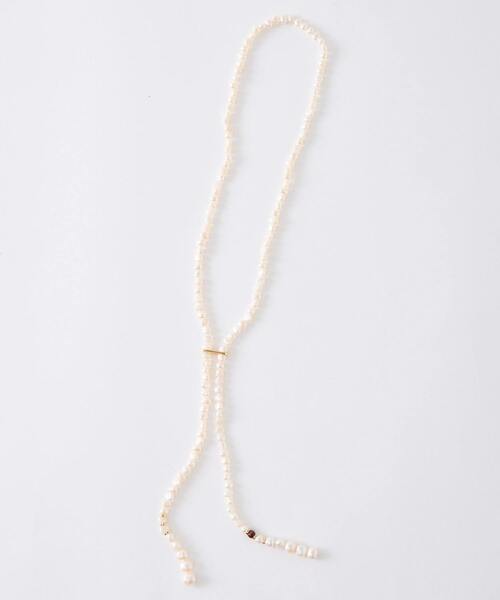 別注》【EO/イオ】PEARL/RED TIGER EYE NECKLACE（ロング