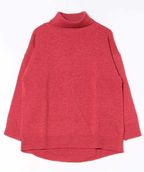 VIBGYOR(ヴィブジョー)の「【豊富なカラー展開】7GG オフタートルオーバーサイズニット(BL)(ニット/セーター・メンズ・チャコールグレー/ブルー/ベージュ/オレンジ/グリーン/レッド・FREE)」の5枚目の写真