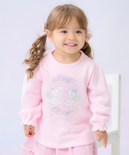 セール】エンジェルウサギ刺しゅう トレーナー（その他ベビーウェア