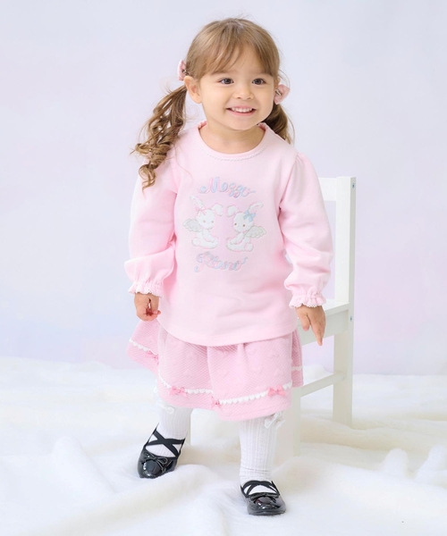 セール】エンジェルウサギ刺しゅう トレーナー（その他ベビーウェア