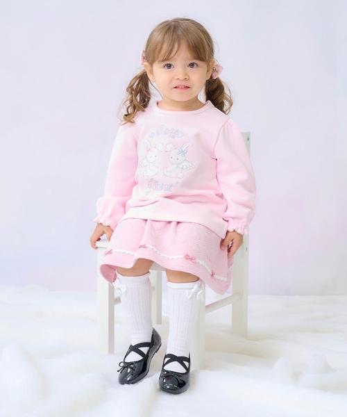 セール】エンジェルウサギ刺しゅう トレーナー（その他ベビーウェア