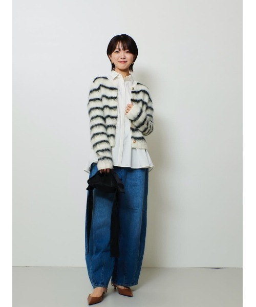 【23年AW】【定価:36,300円】allureville カーディガン セール】シャギーニットカーディガン（カーディガン/ボレロ