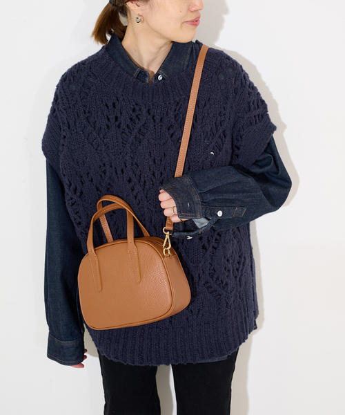 SLOBE IENA（スローブイエナ）の「ガラアミニットベスト（ベスト・レディース・アイボリー/ネイビー・FREE）」の16枚目の写真