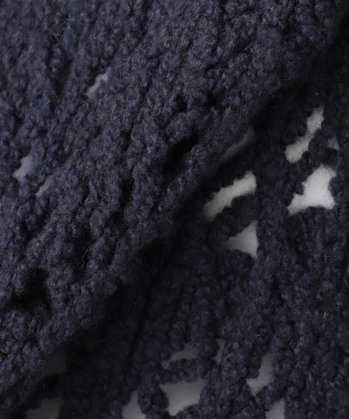 SLOBE IENA（スローブイエナ）の「ガラアミニットベスト（ベスト・レディース・アイボリー/ネイビー・FREE）」の6枚目の写真